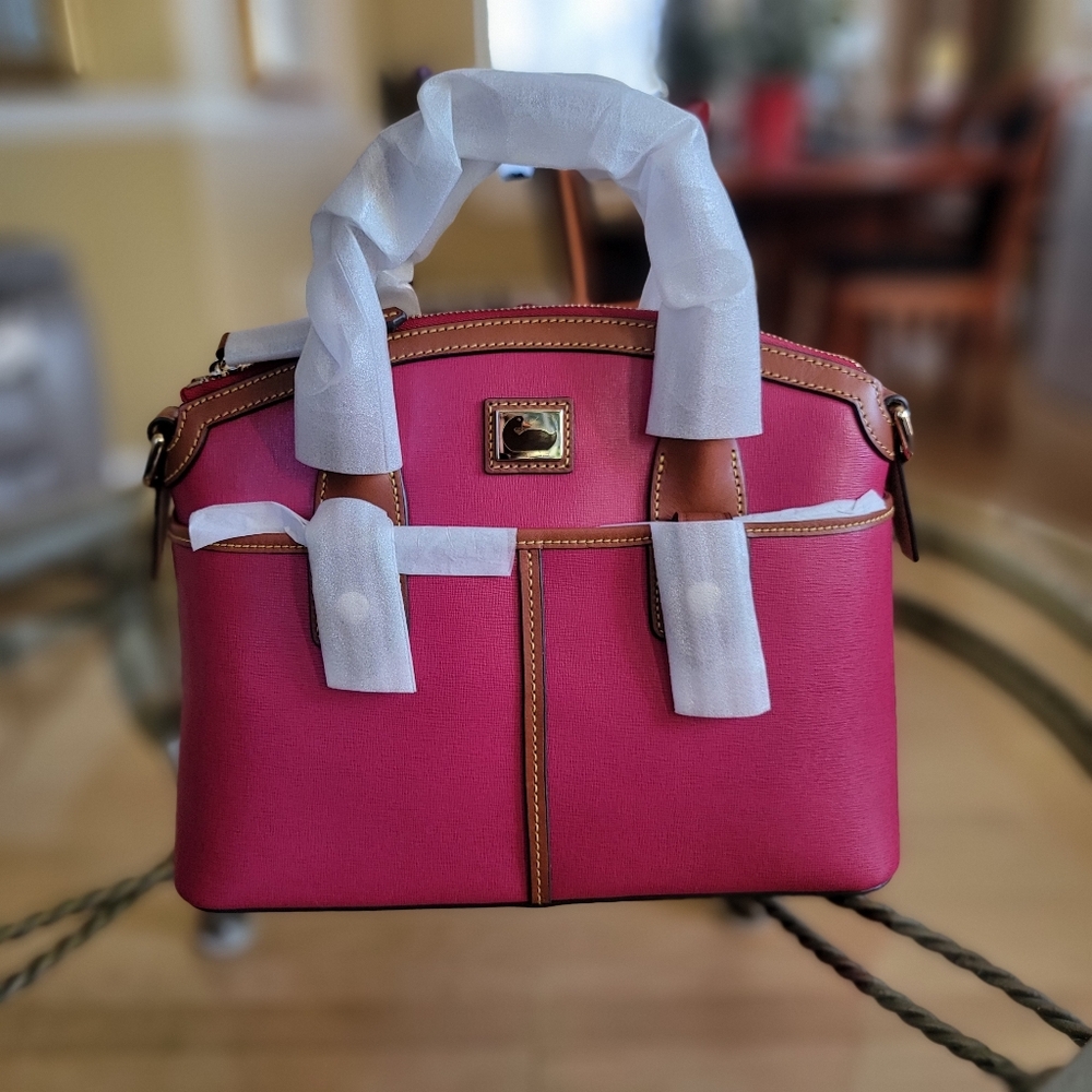 Dooney & Bourke NWT Camden Saffiano Domed Satchel